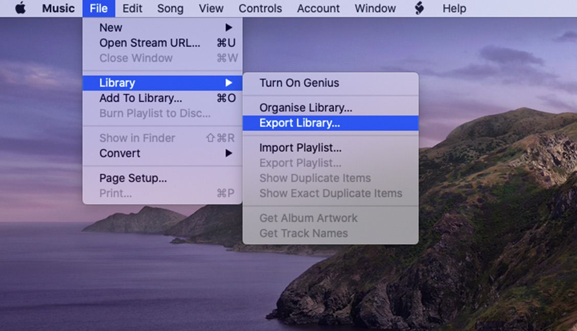 Manual Music XML export in macOS Catalina