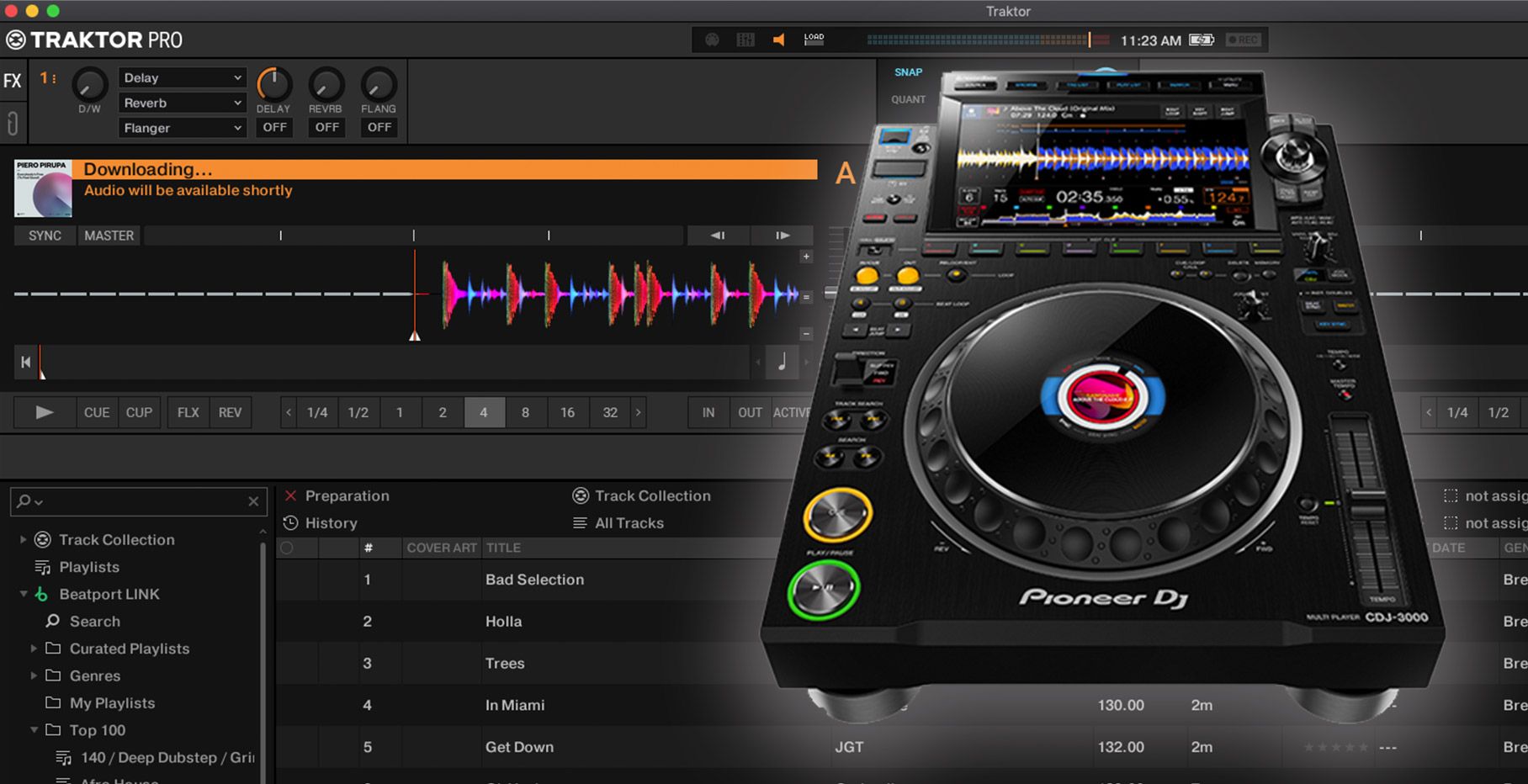 Traktor Pro 3.5 with streaming and CDJ-3000 HID integration