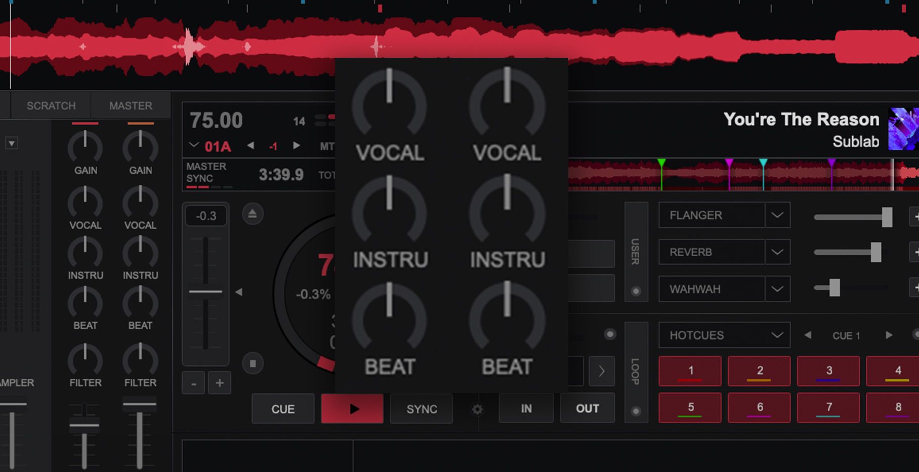 Virtual DJ 2021 with Stems Mixing